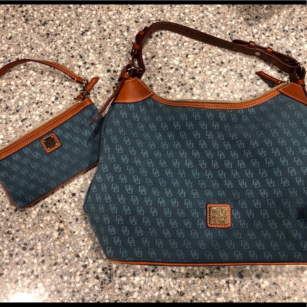 Dooney and Bourke Hobo Bag with Large Wristlet